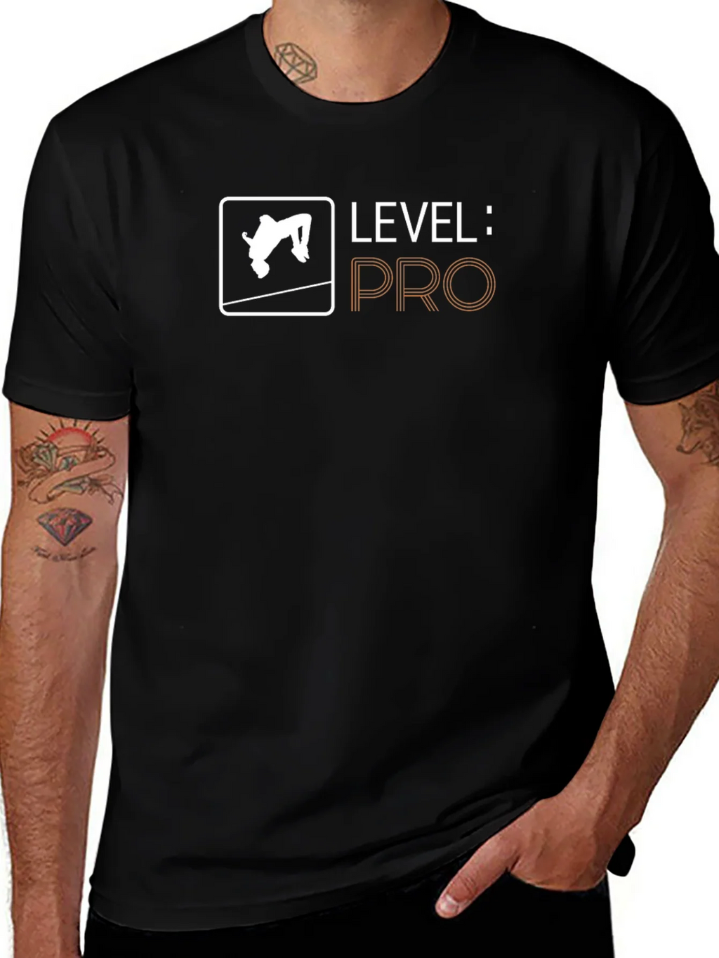Level: Pro High Jump Black T-Shirt product image 1