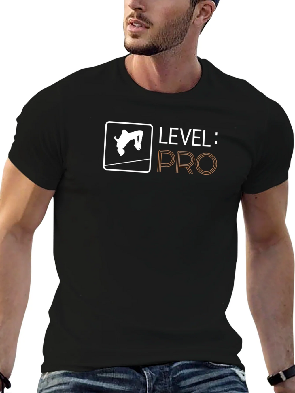 Level: Pro High Jump Black T-Shirt product image 6