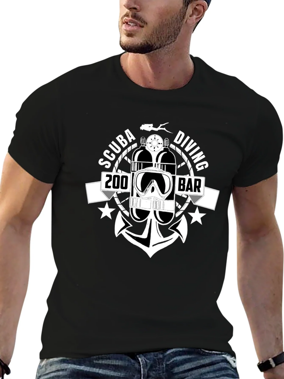 Scuba Diving 200 BAR T-Shirt | Diver Gift product image 6