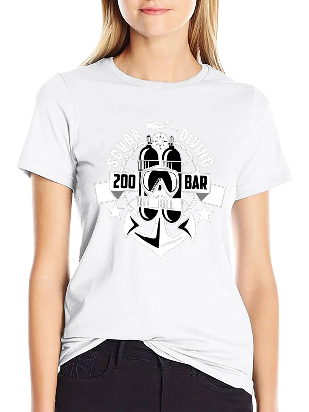 Scuba Diving 200 BAR T-Shirt | Diver Gift product image 8