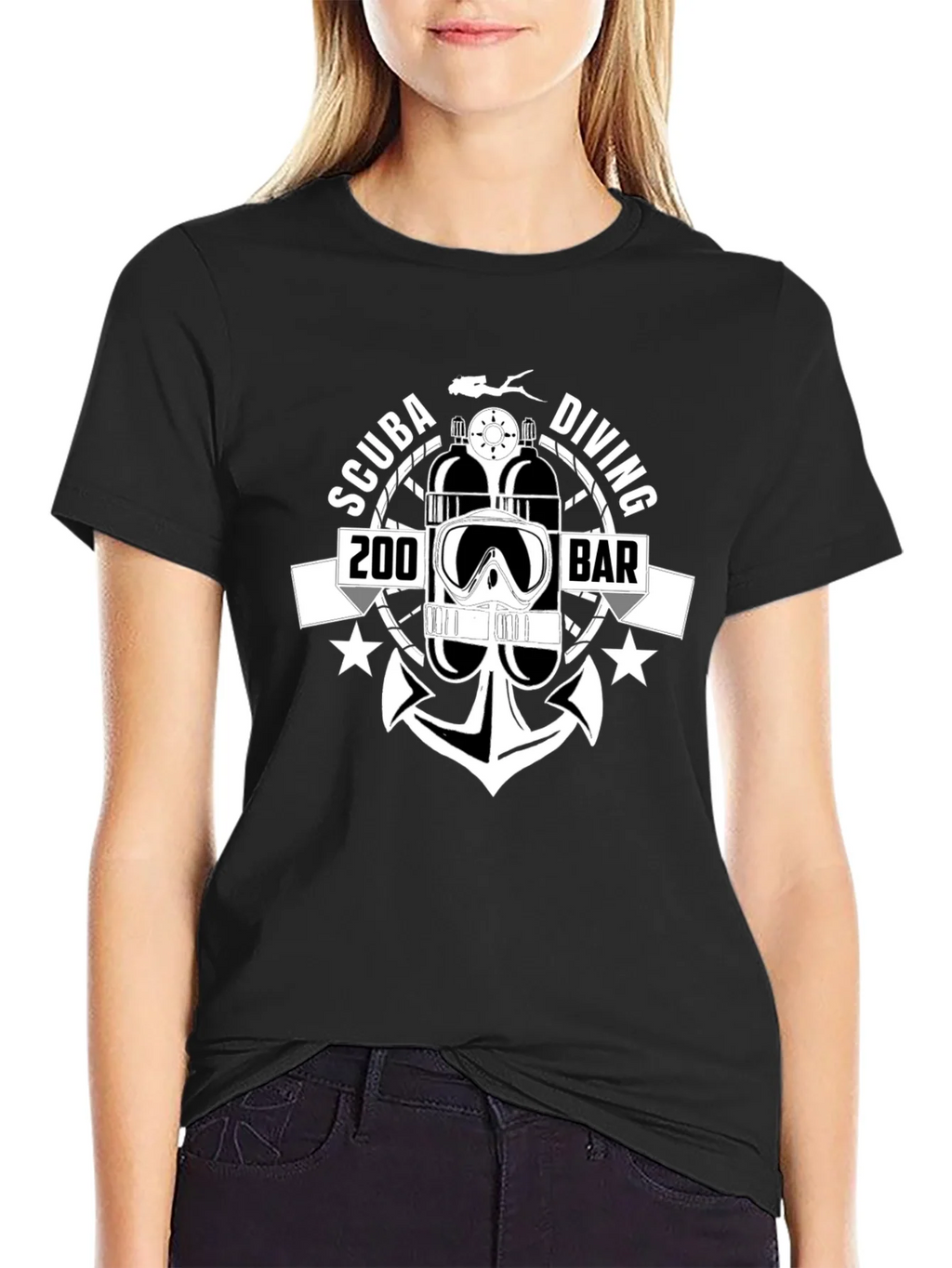 Scuba Diving 200 BAR T-Shirt | Diver Gift product image 2