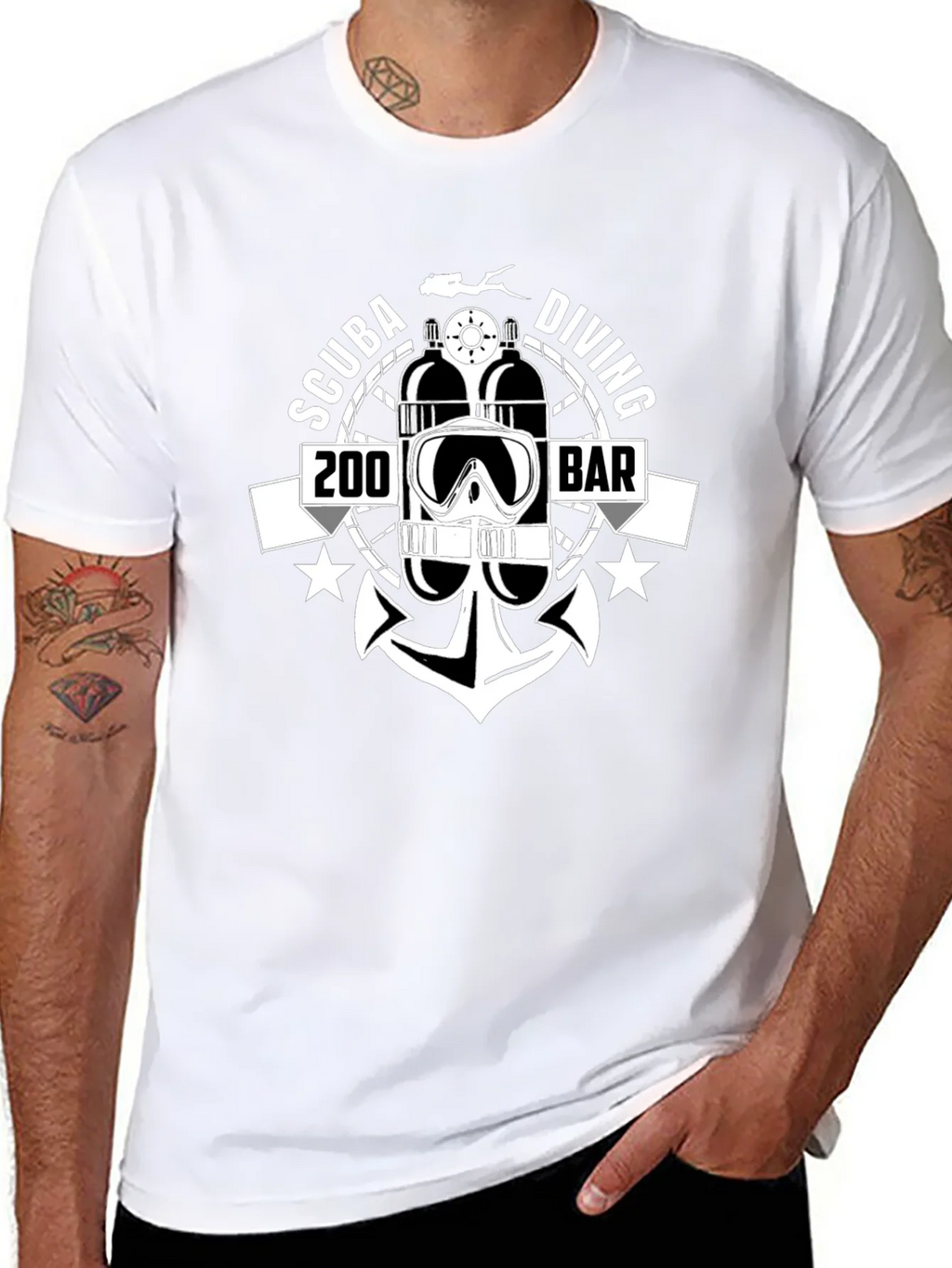 Scuba Diving 200 BAR T-Shirt | Diver Gift product image 7