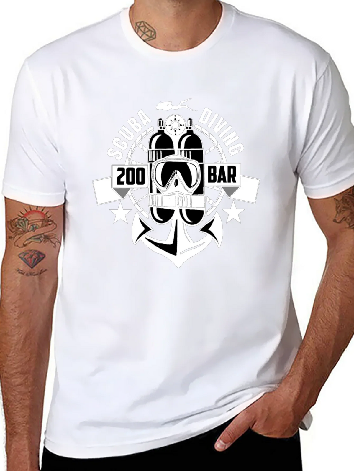 Scuba Diving 200 BAR T-Shirt | Diver Gift product image 7