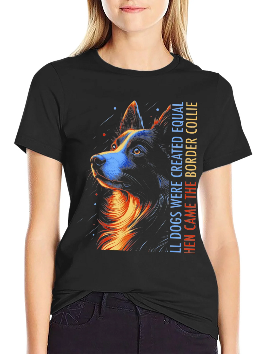 Border Collie Graphic Tee - All Dogs Created Equal product image 1