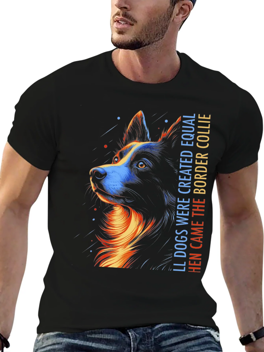 Border Collie Graphic Tee - All Dogs Created Equal product image 5