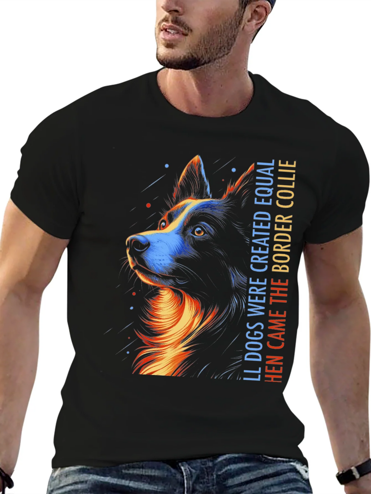 Border Collie Graphic Tee - All Dogs Created Equal product image 5