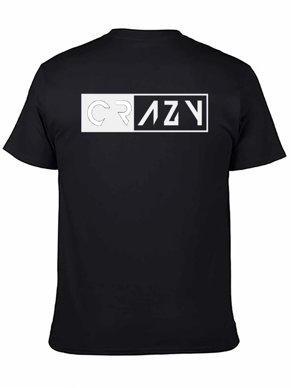 Crazy Graphic Tee - Black Short Sleeve Crew Neck Shirt product image 4