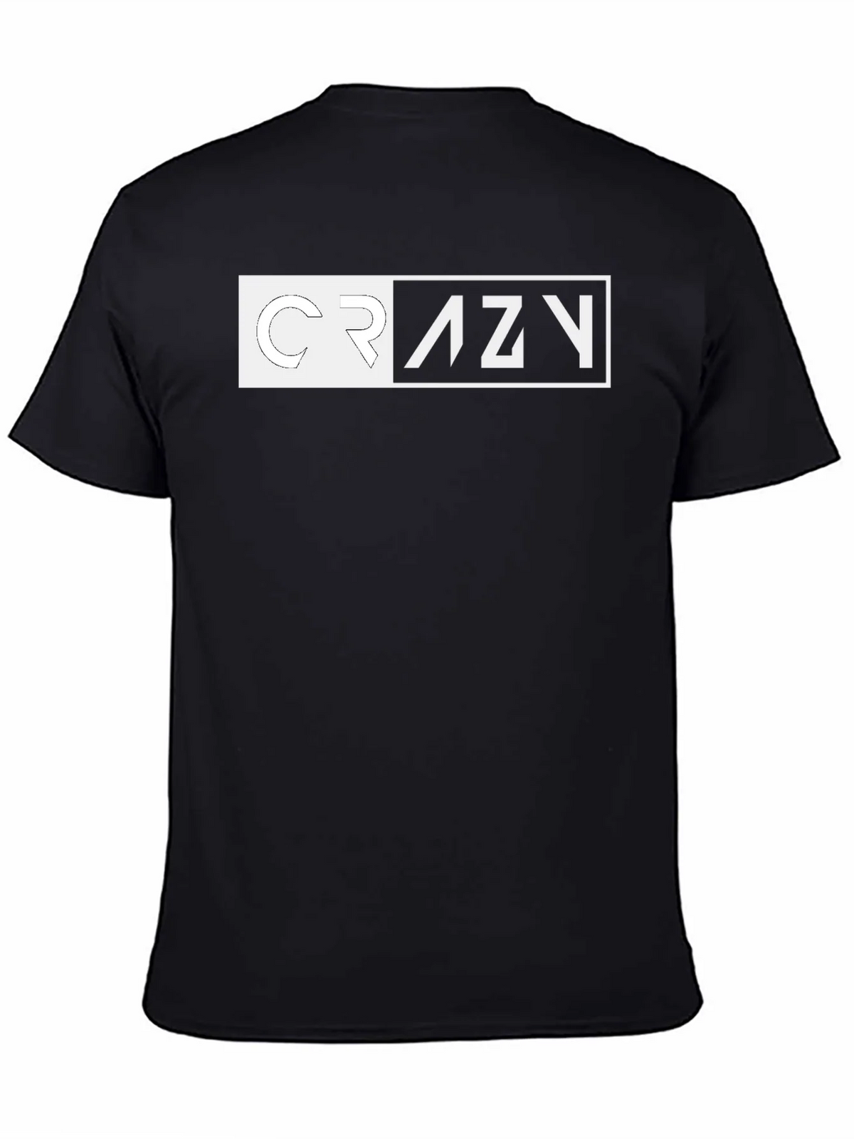 Crazy Graphic Tee - Black Short Sleeve Crew Neck Shirt product image 4