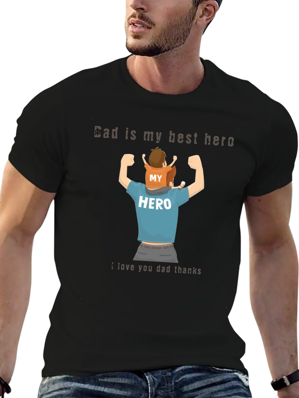 Dad is My Hero T-Shirt product image 6