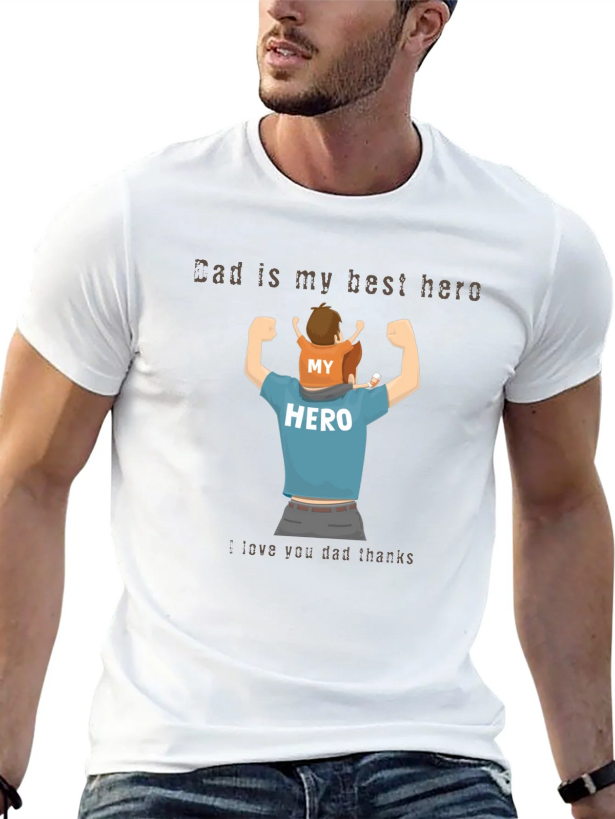 Dad is My Hero T-Shirt product image 12