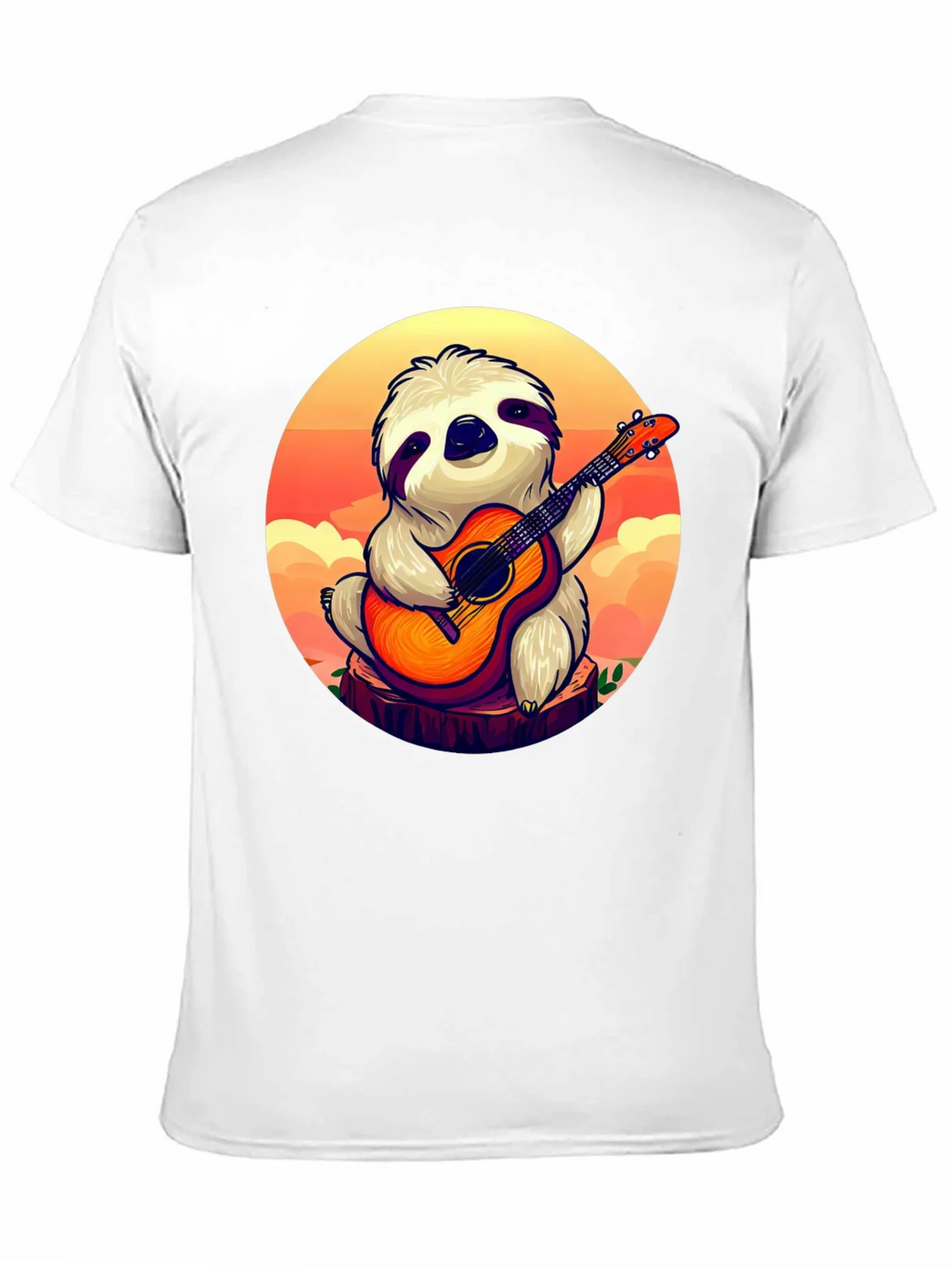 Sloth Guitar Player Graphic T-Shirt - Cute & Comfortable product image 10