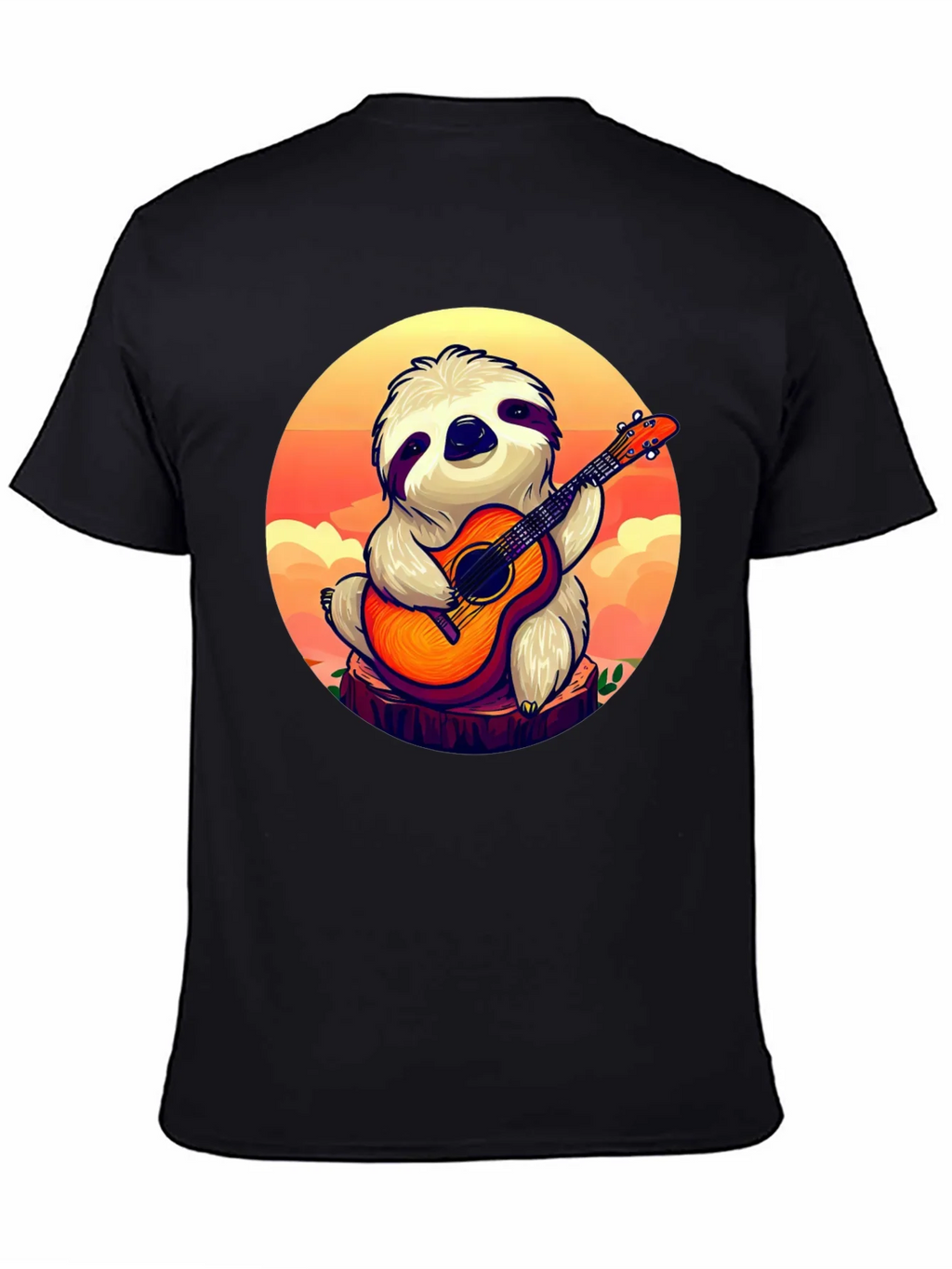 Sloth Guitar Player Graphic T-Shirt - Cute & Comfortable product image 4