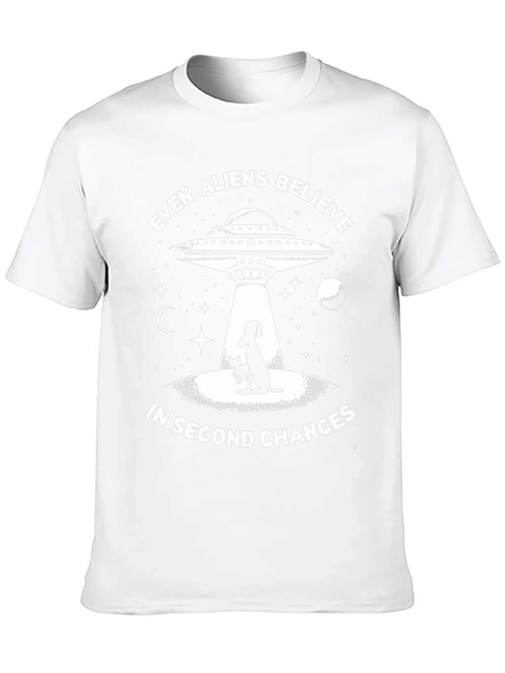 Even Aliens Believe Dog & Cat UFO Graphic T-Shirt product image 7
