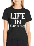Life in Flip Flops Graphic T-Shirt product image 1