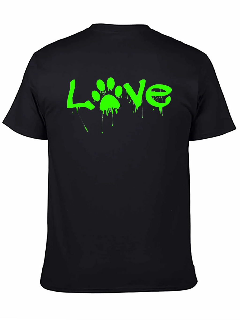 Love Paw Print Graphic Tee - Black product image 4
