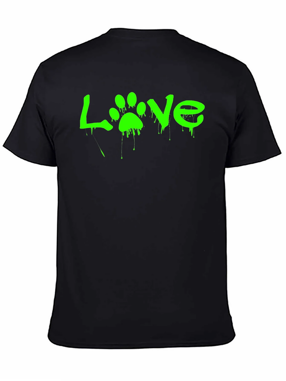 Love Paw Print Graphic Tee - Black product image 4