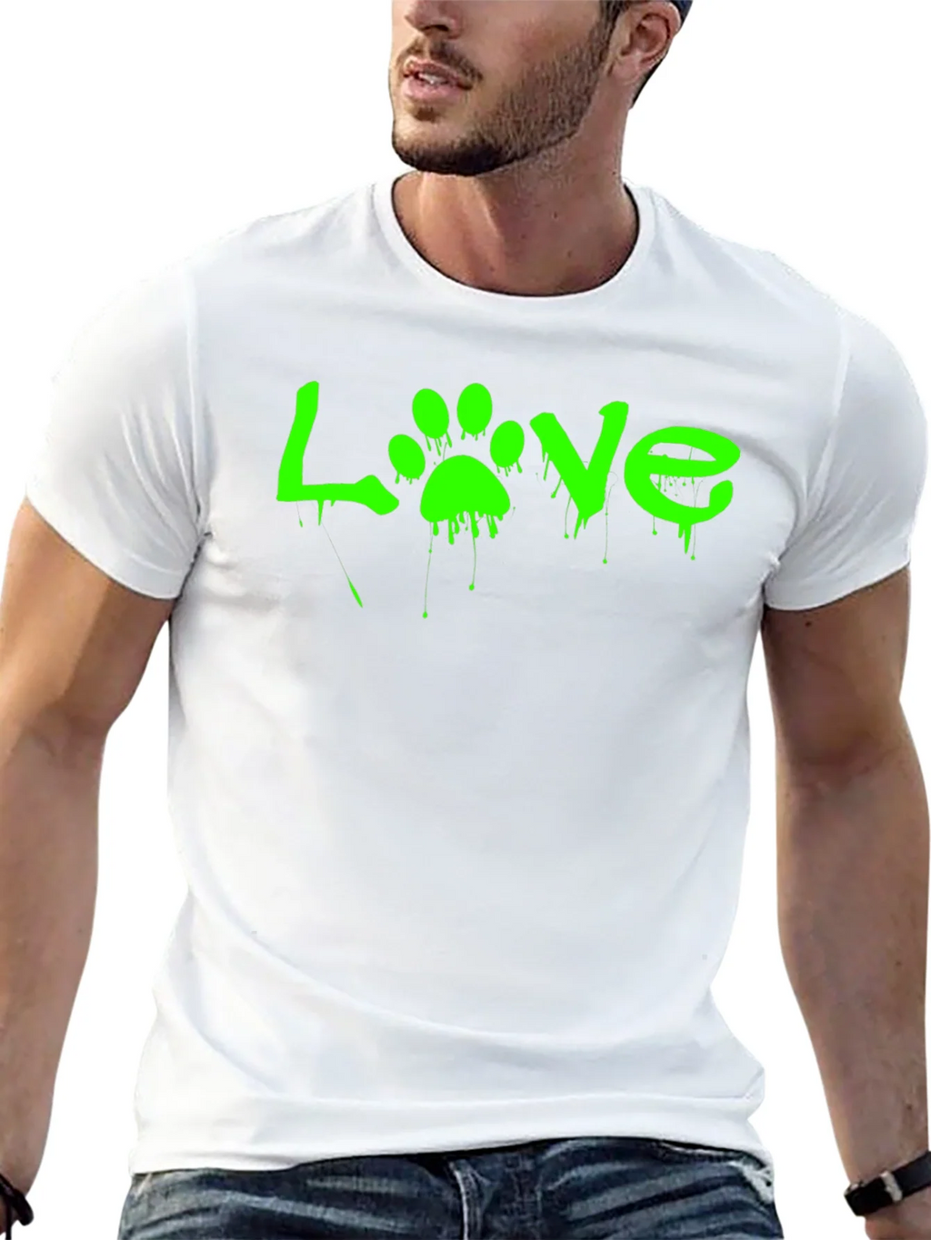 Love Paw Print Graphic Tee - Black product image 12