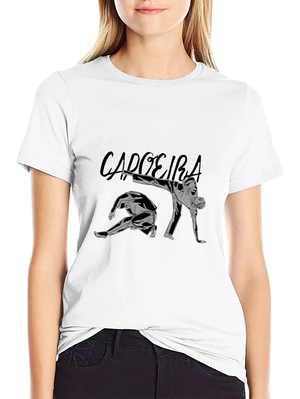 Black Capoeira Graphic Tee product image 8
