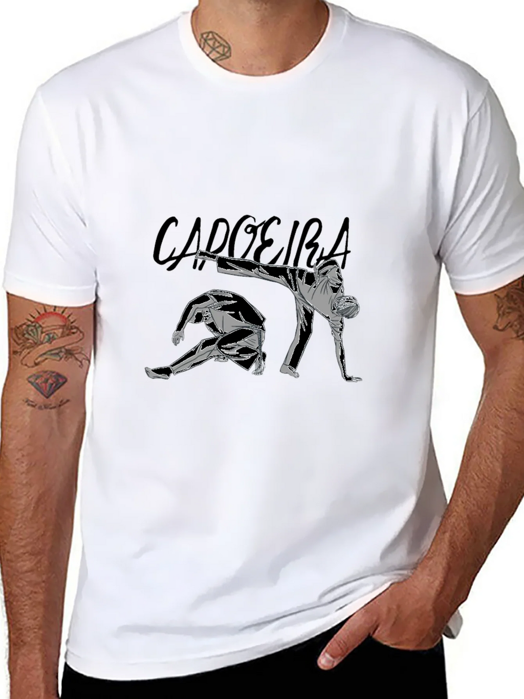 Black Capoeira Graphic Tee product image 7