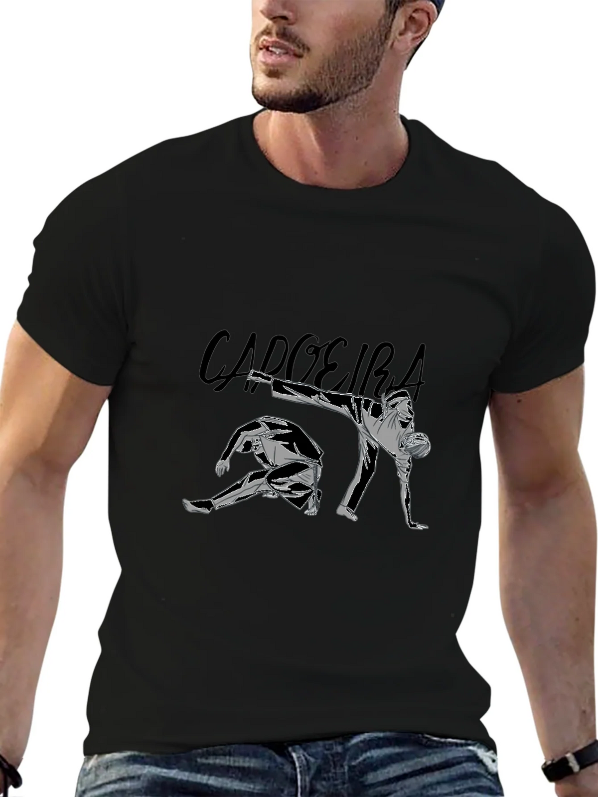 Black Capoeira Graphic Tee product image 6