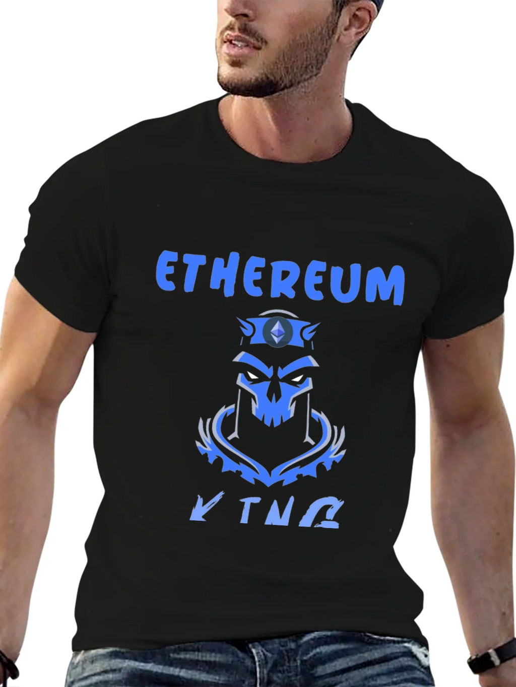 Ethereum King Black T-Shirt product image 6