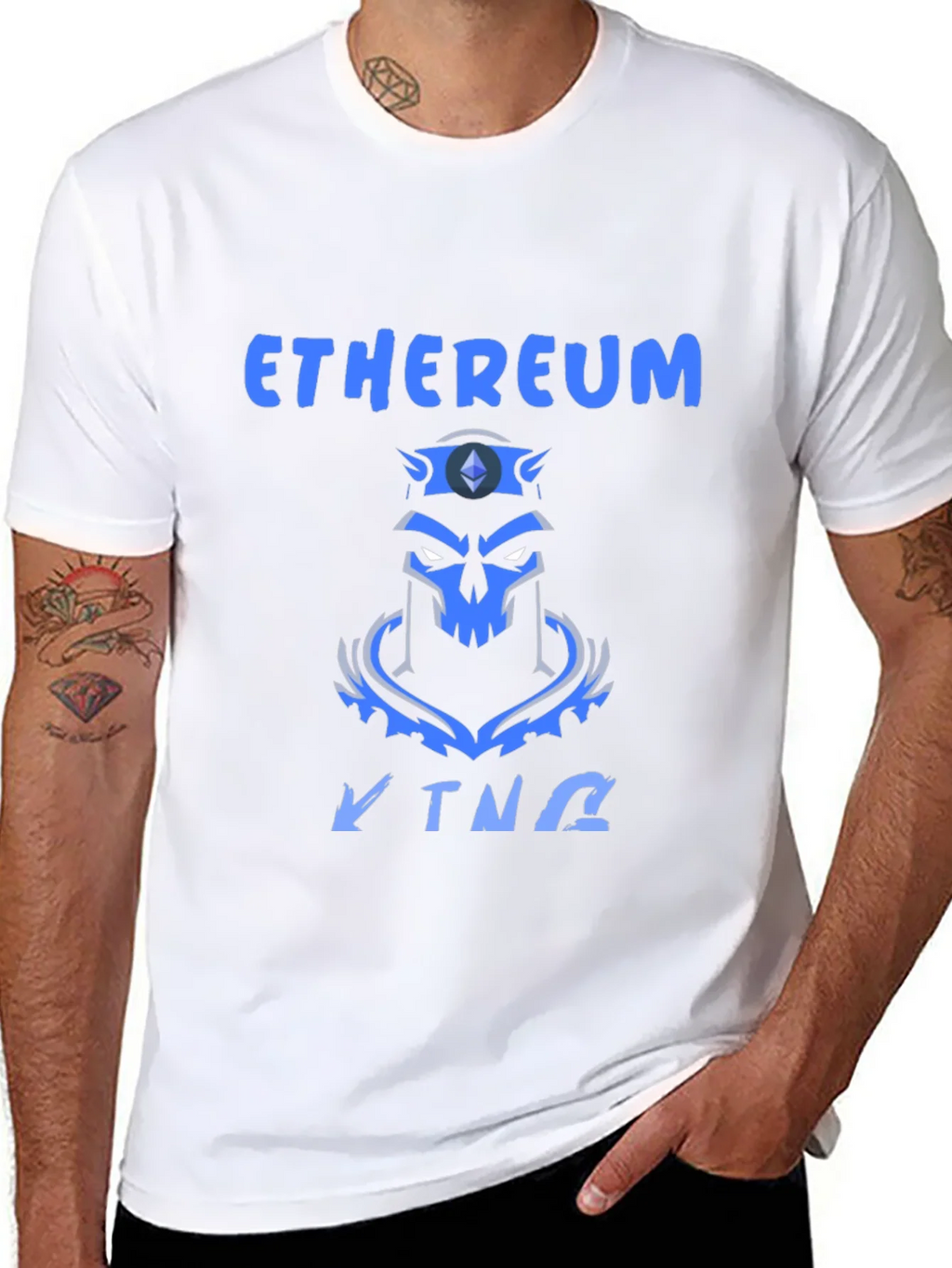 Ethereum King Black T-Shirt product image 7