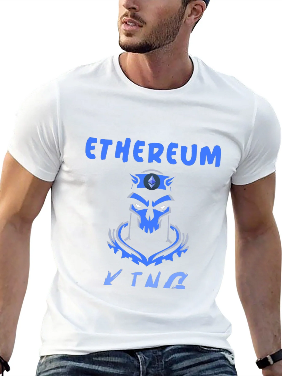 Ethereum King Black T-Shirt product image 12