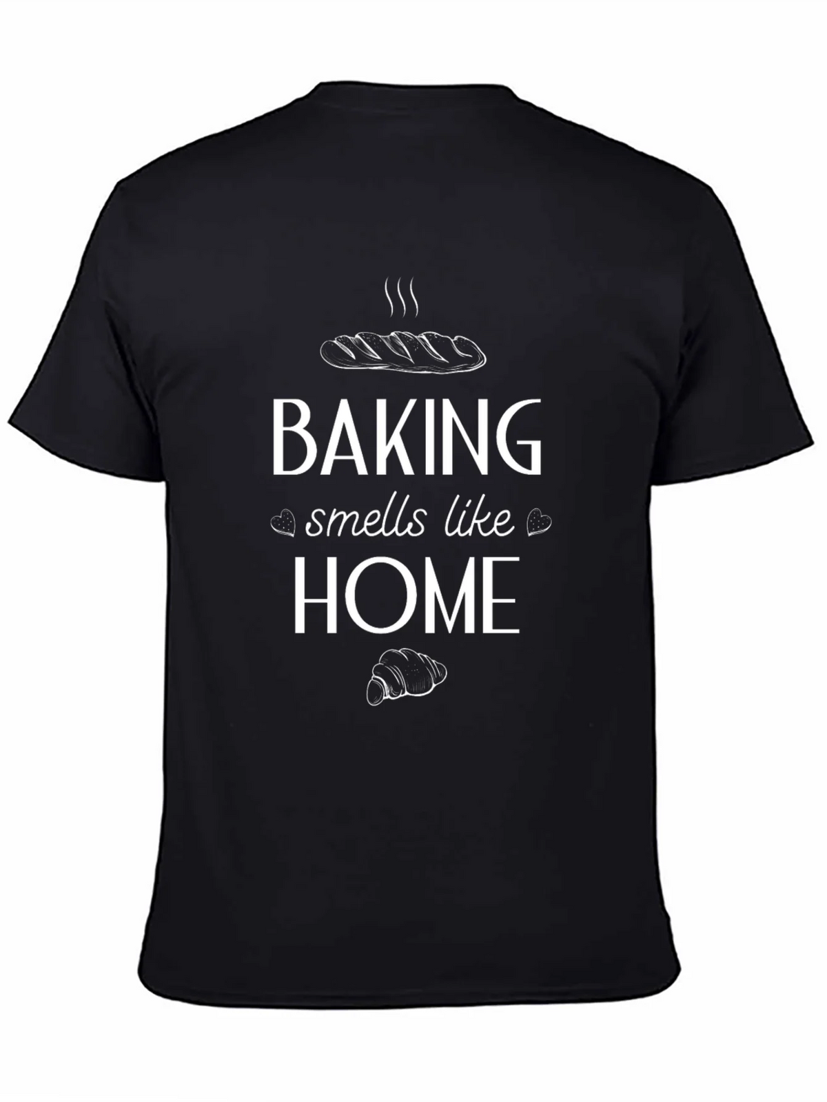 Baking Smells Like Home Graphic Tee - Unisex Black T-Shirt product image 4