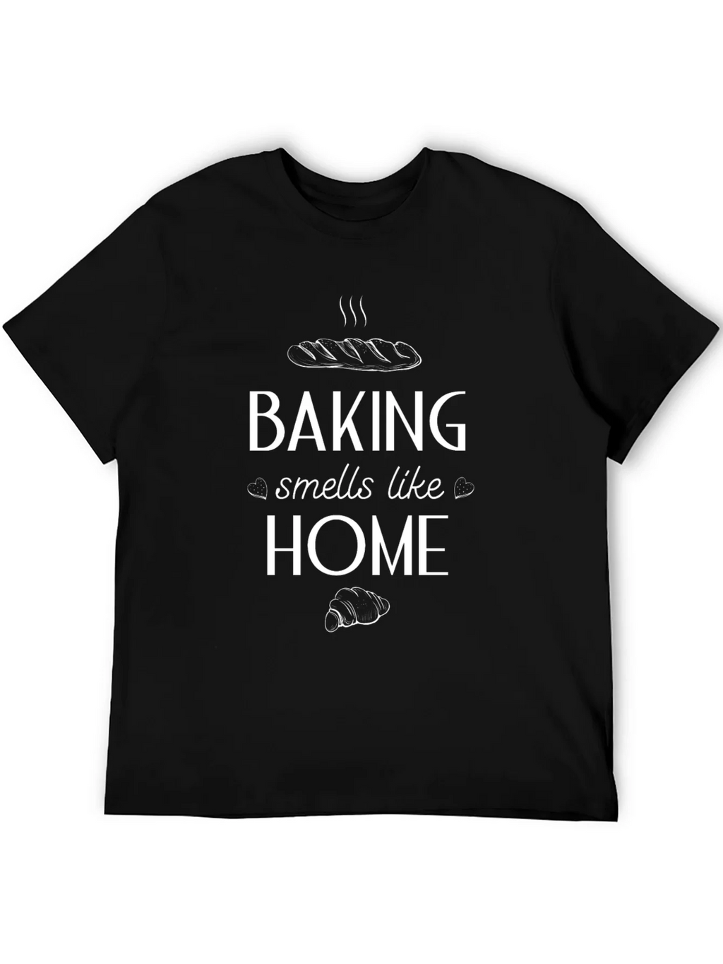 Baking Smells Like Home Graphic Tee - Unisex Black T-Shirt product image 5