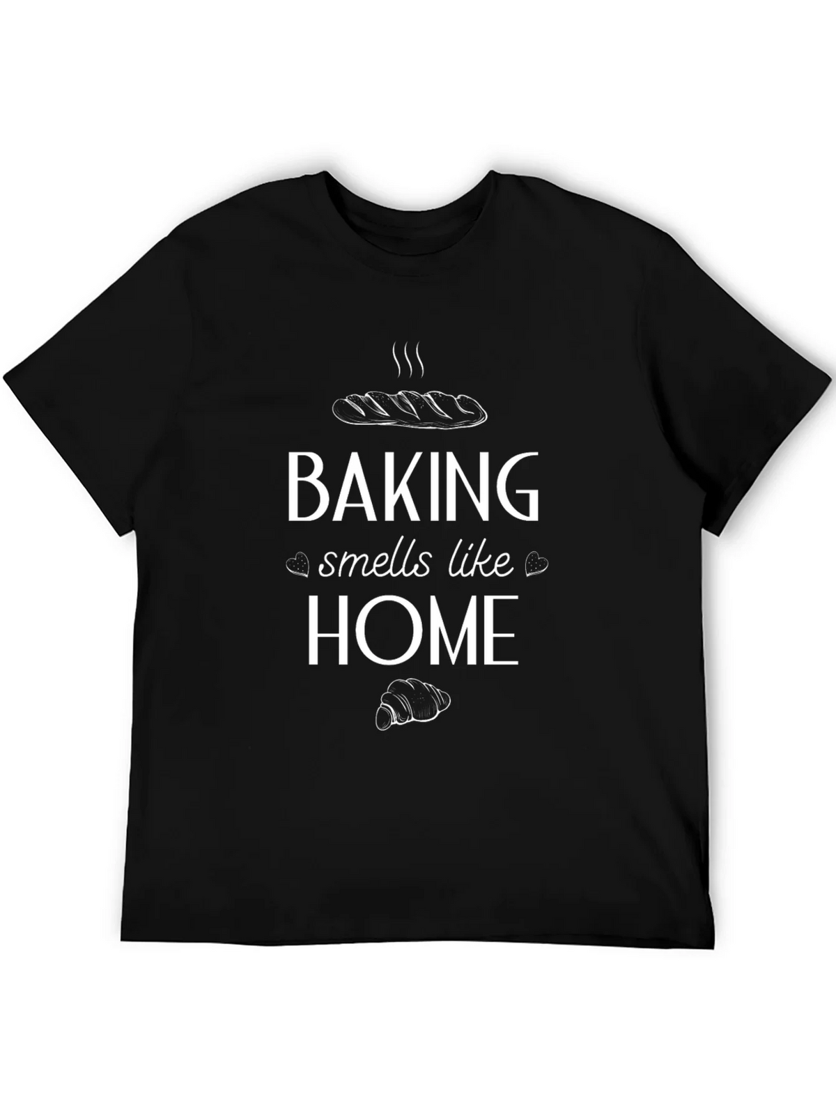 Baking Smells Like Home Graphic Tee - Unisex Black T-Shirt product image 5