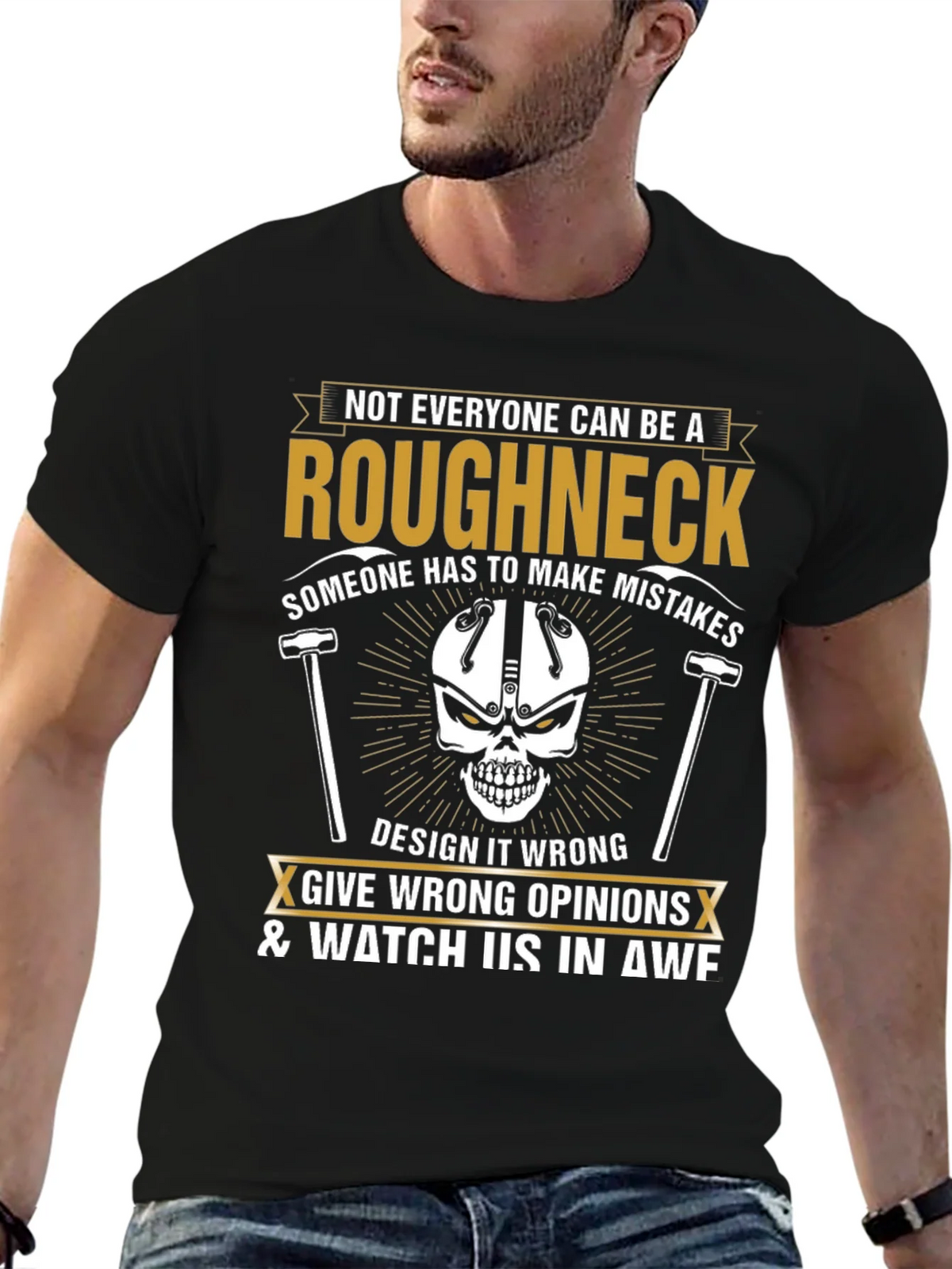 Roughneck Graphic Tee: Make Mistakes Watch in Awe product image 5