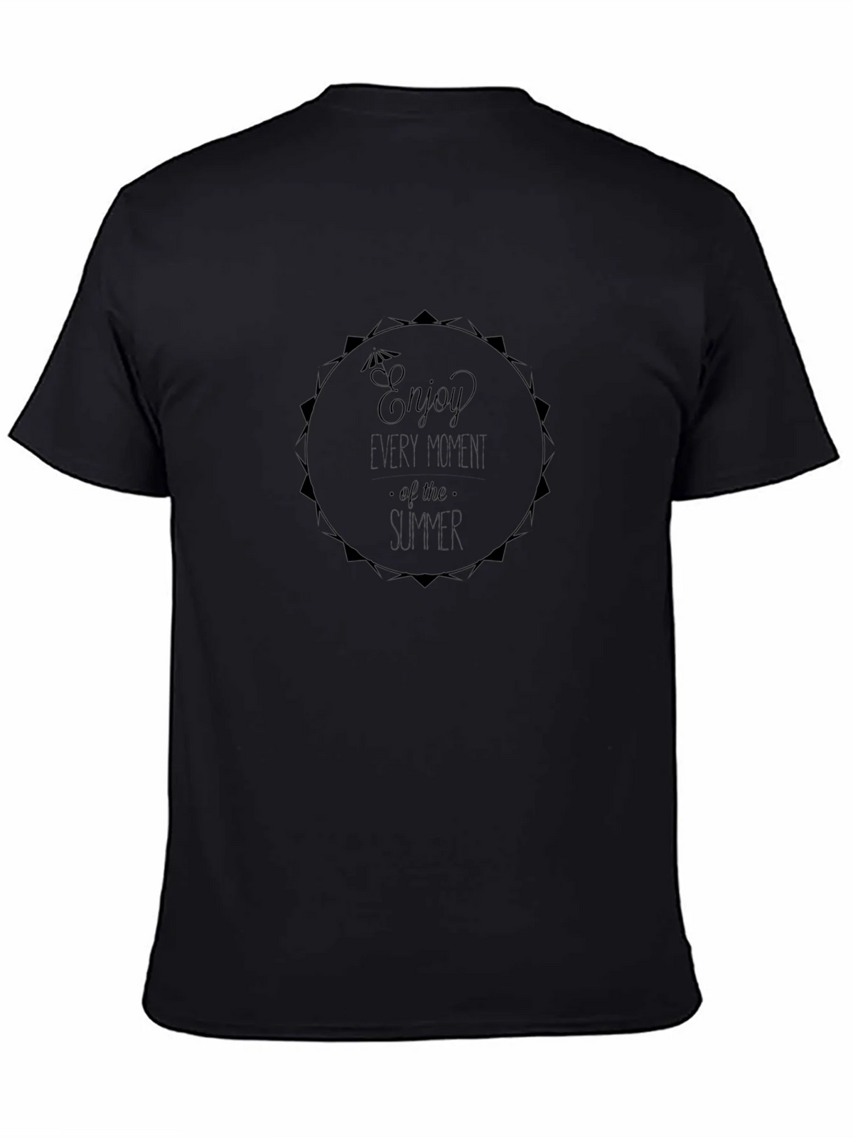 Summer Enjoy T-Shirt - Black Graphic Tee product image 4