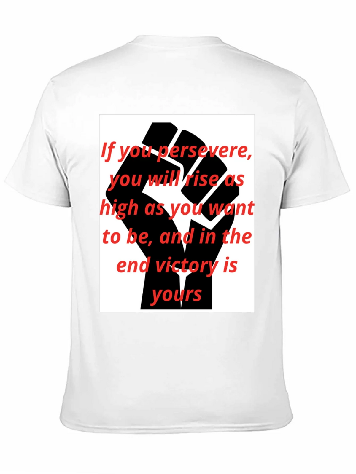 Motivational Black Fist Graphic T-Shirt product image 10