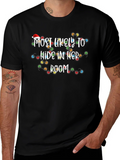 Most Likely To Hide In Her Room Christmas T-Shirt