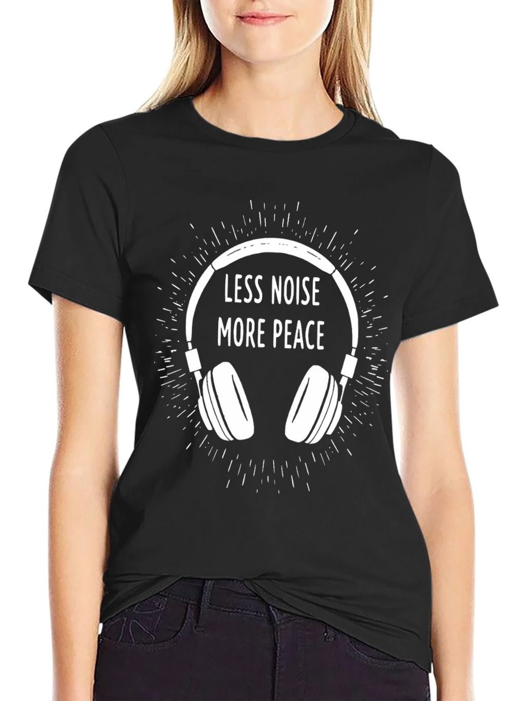 Less Noise More Peace Graphic T-Shirt product image 2