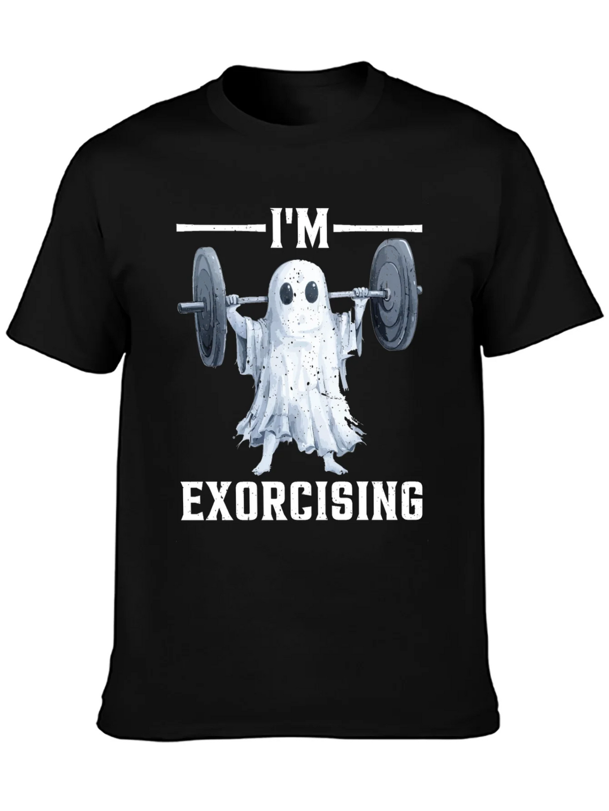 Funny Ghost Exorcising Workout T-Shirt product image 3
