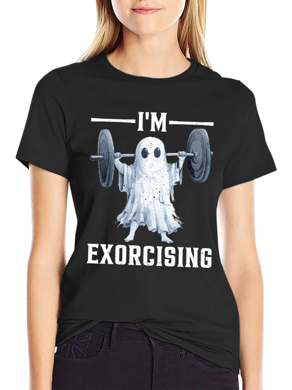 Funny Ghost Exorcising Workout T-Shirt product image 2