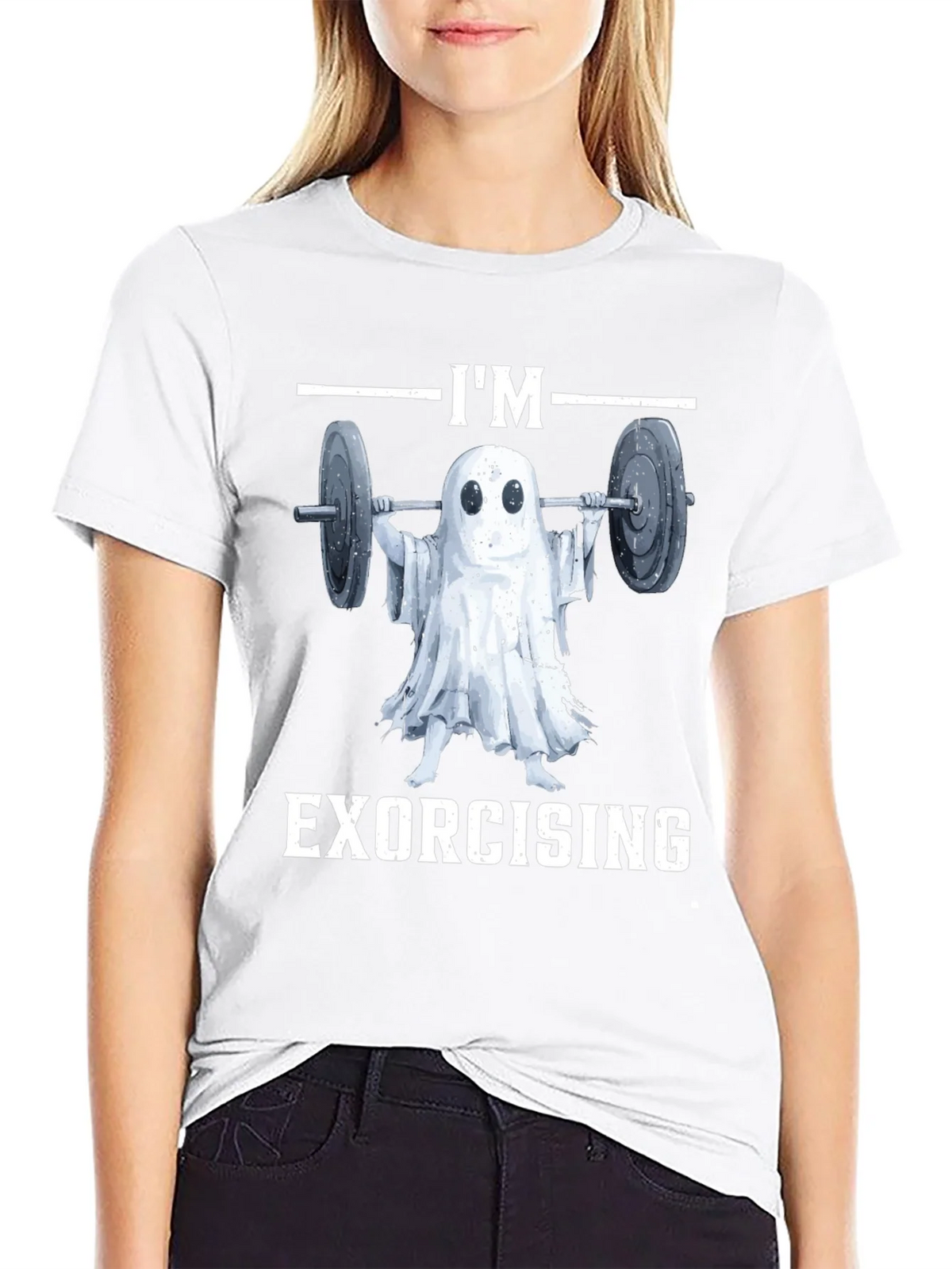 Funny Ghost Exorcising Workout T-Shirt product image 8