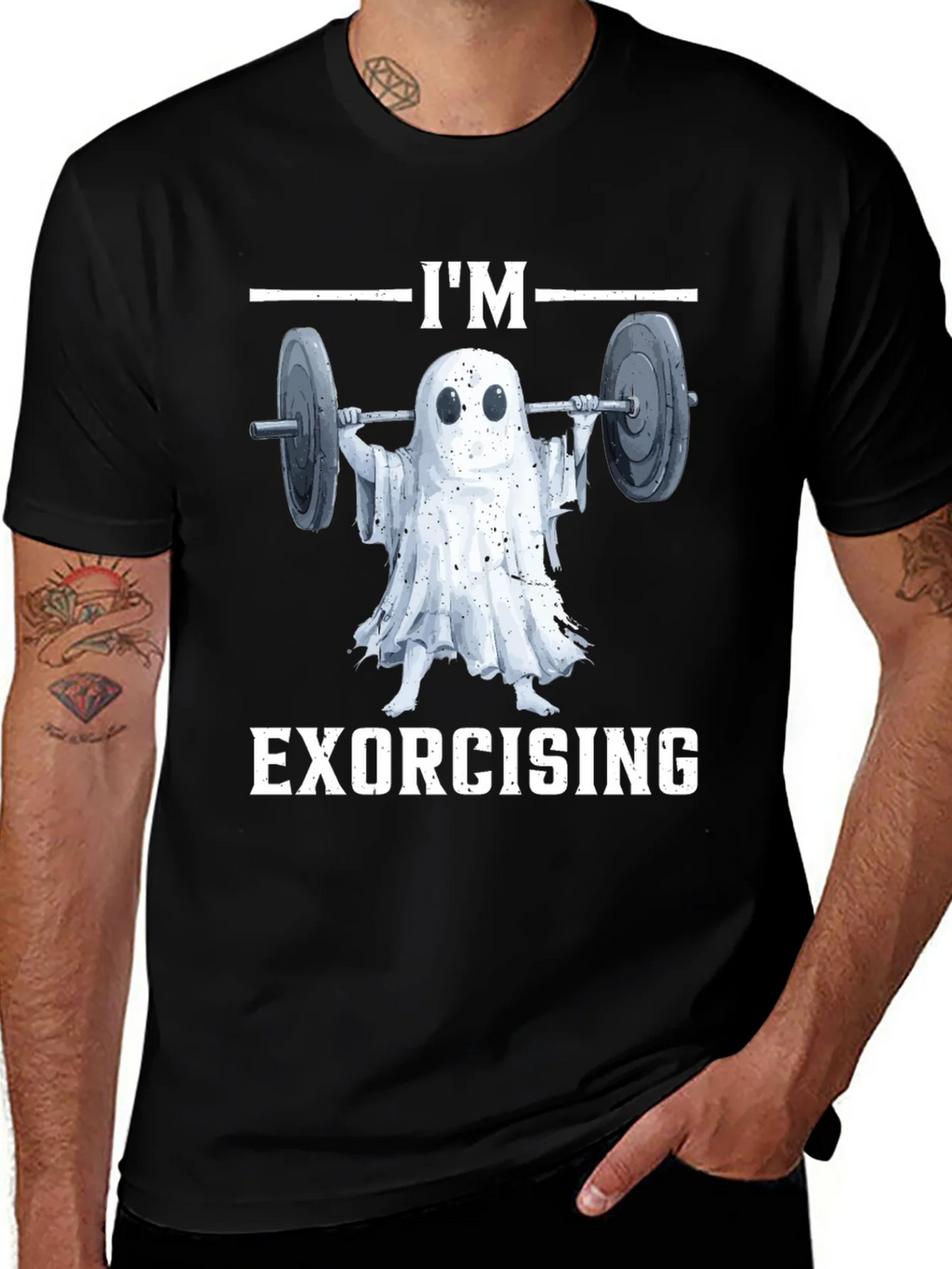 Funny Ghost Exorcising Workout T-Shirt product image 1