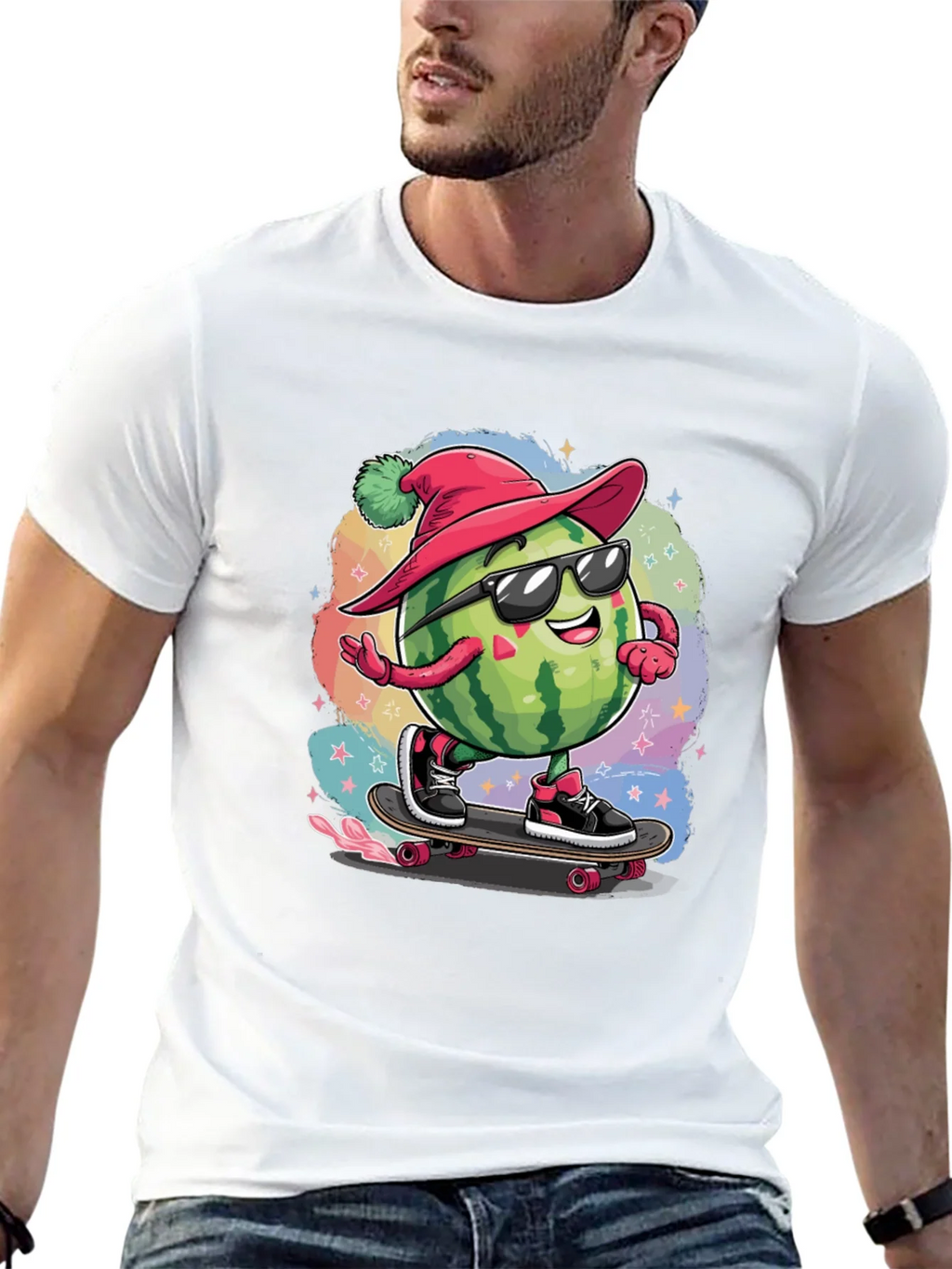 Skateboarding Watermelon Tee product image 12