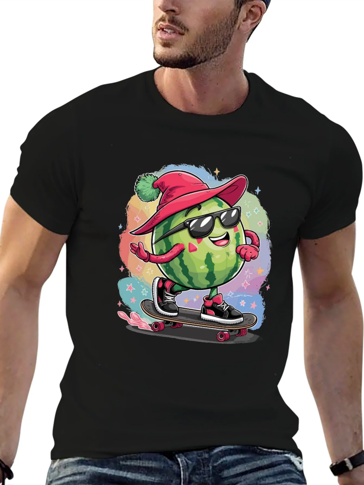 Skateboarding Watermelon Tee product image 6