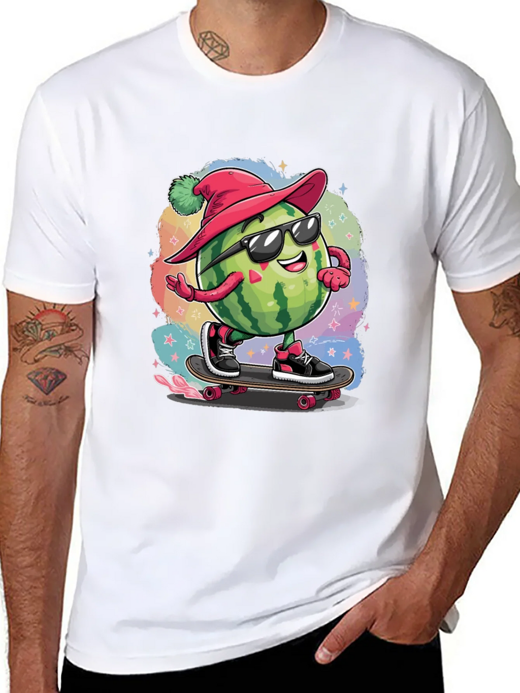 Skateboarding Watermelon Tee product image 7