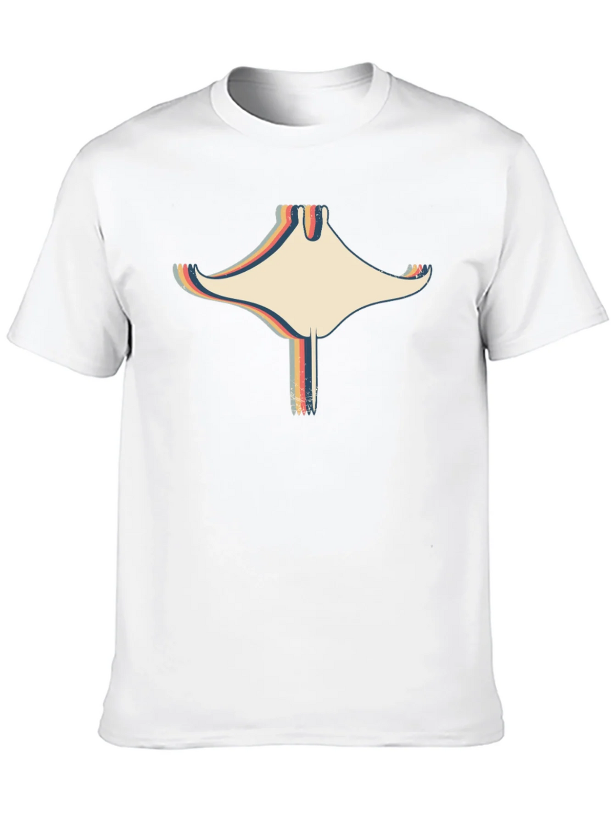 Retro Stingray Graphic Black T-Shirt product image 8