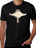 Retro Stingray Graphic Black T-Shirt product image 1