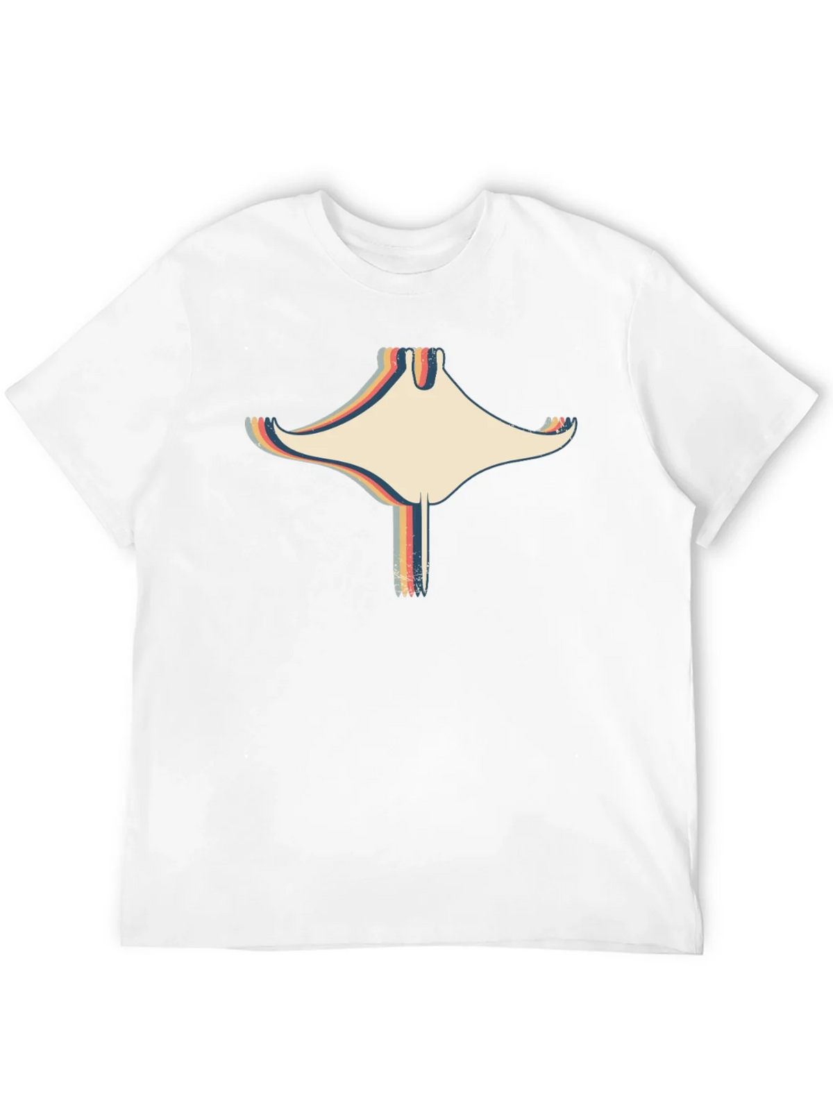 Retro Stingray Graphic Black T-Shirt product image 10