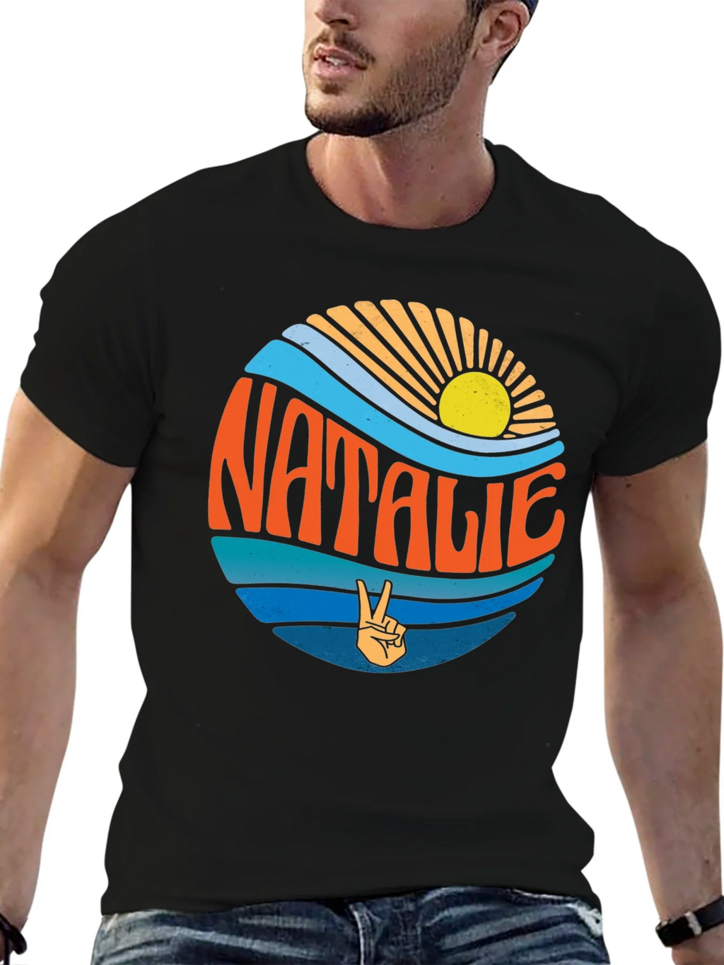 Natalie Retro Surf Style Graphic Tee product image 6