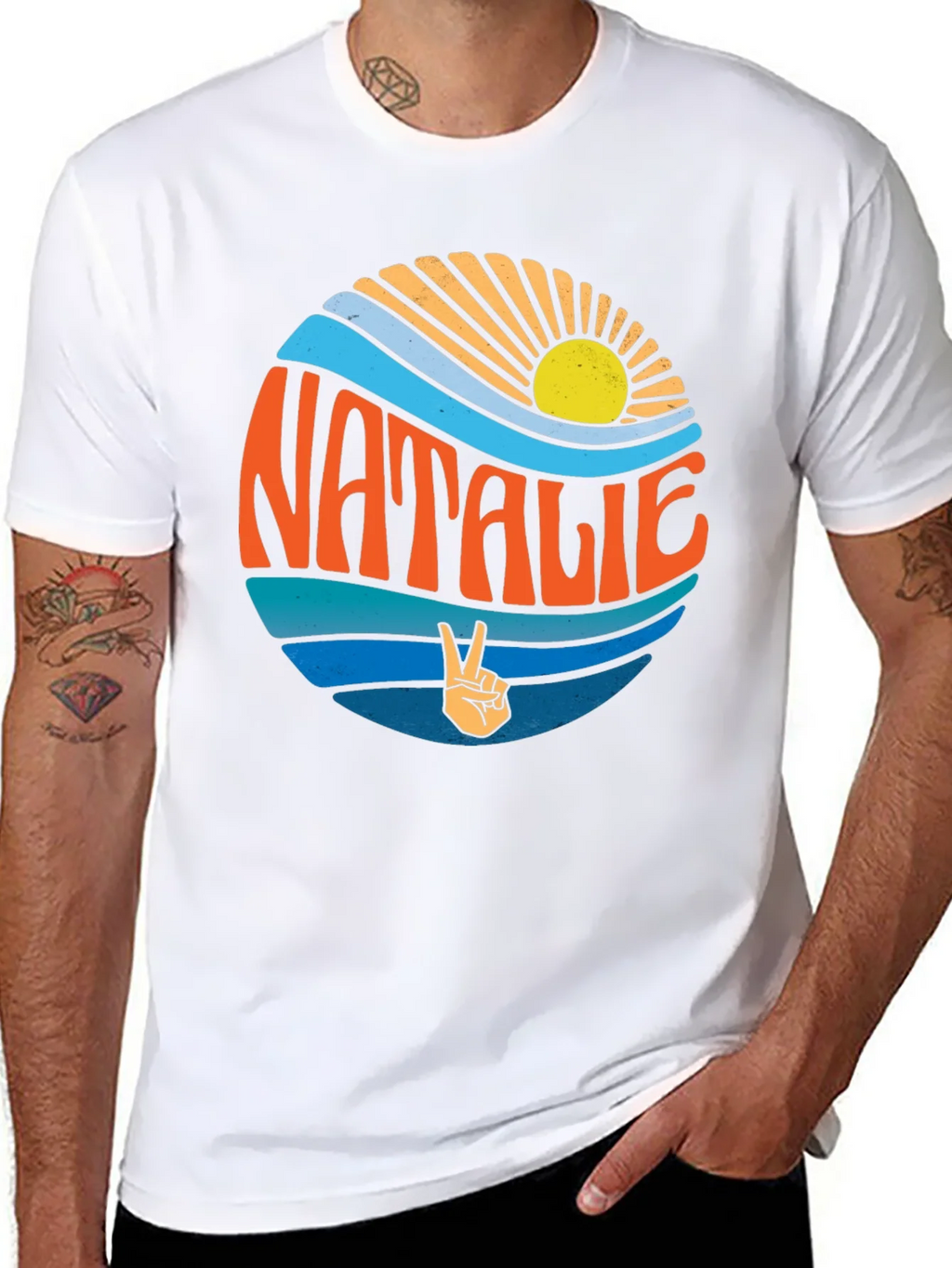 Natalie Retro Surf Style Graphic Tee product image 7