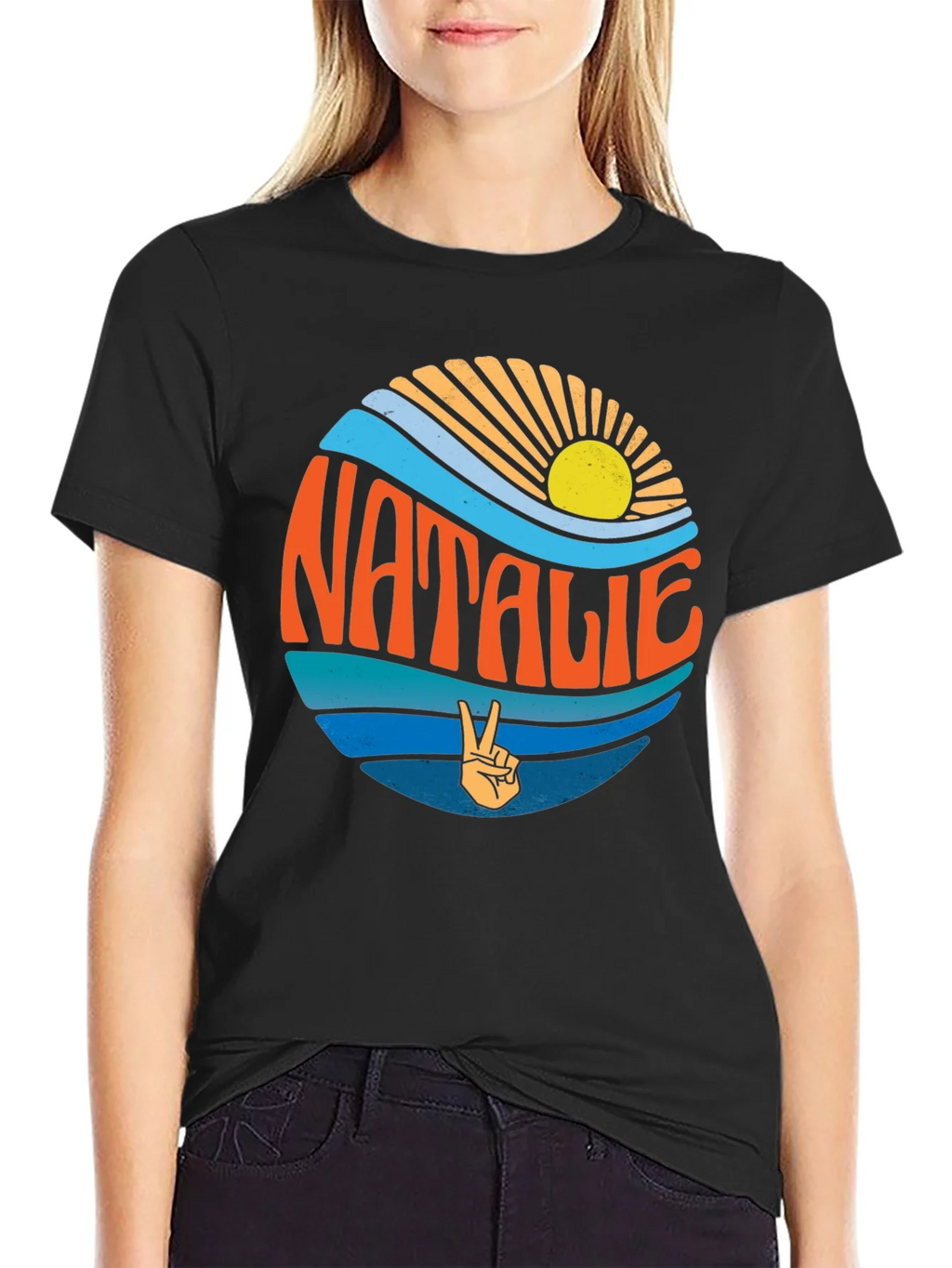 Natalie Retro Surf Style Graphic Tee product image 2