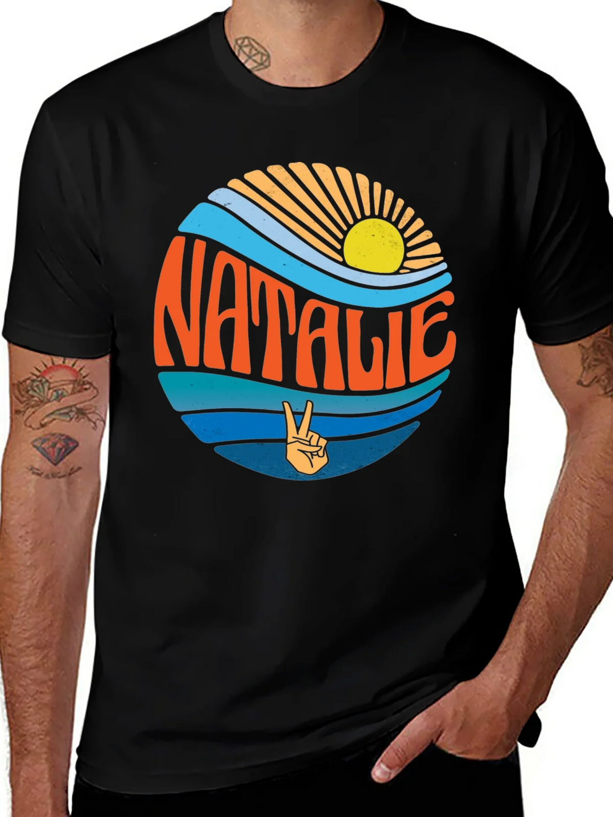 Natalie Retro Surf Style Graphic Tee product image 1