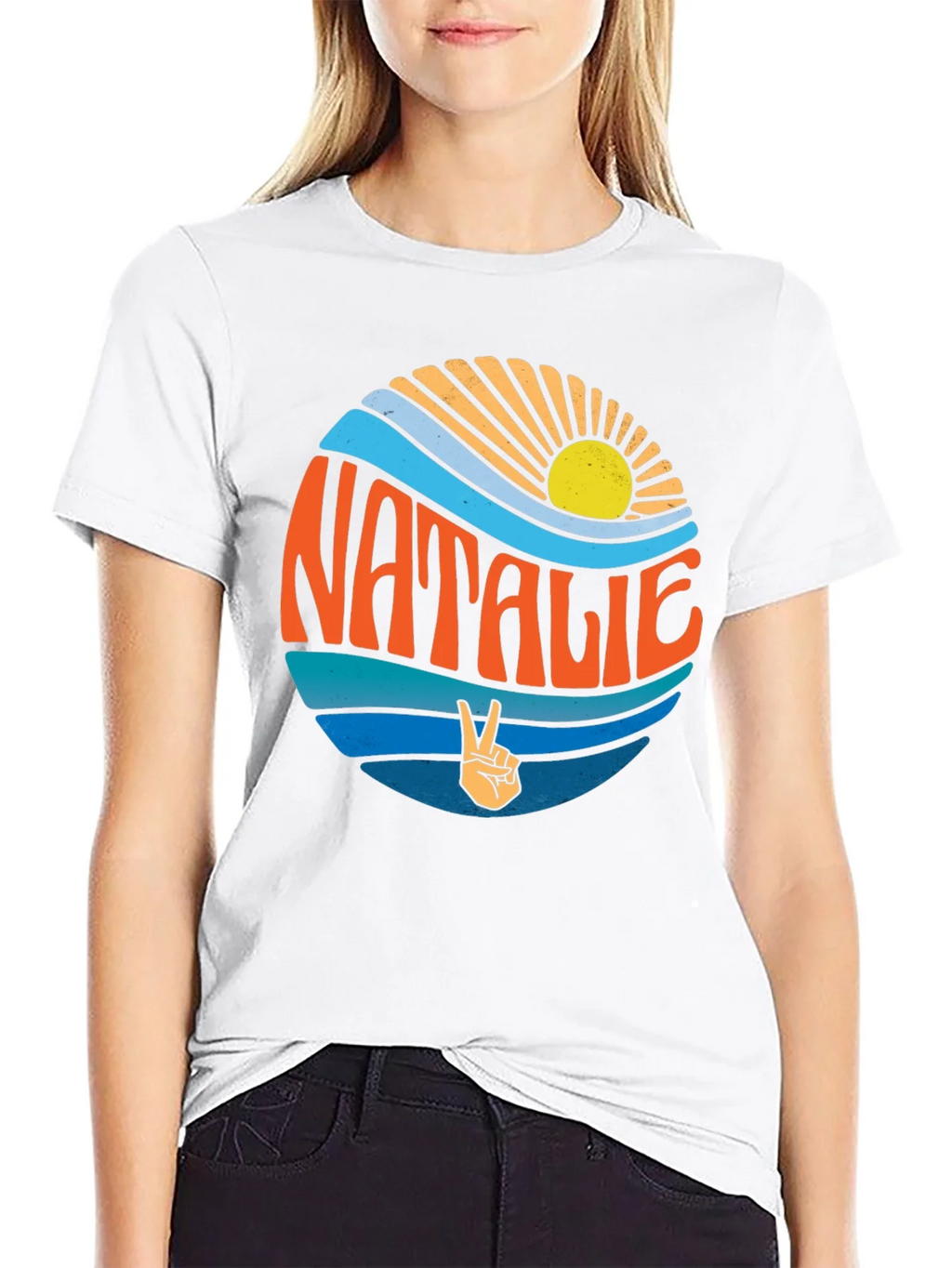 Natalie Retro Surf Style Graphic Tee product image 8